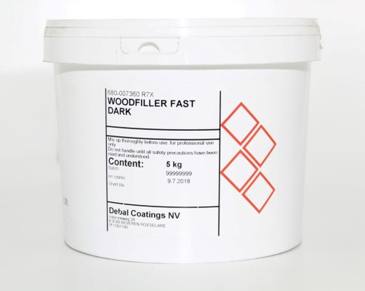 [680-007360R7X_5] R7X Woodfiller Fast Dark (5kg)